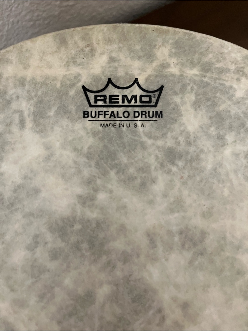 Remo Buffalo Drumhead Hand Drum - Natural Beige— no drumstick - Picture 2 of 7